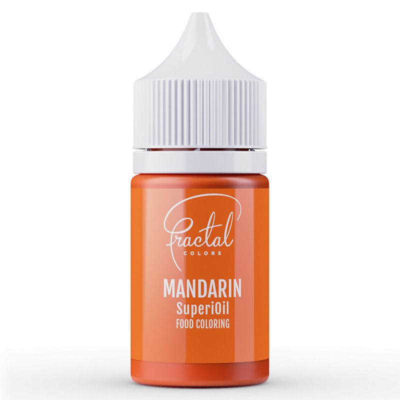 Fractal Mandarine Ölbasis Lebensmittelfarbe SuperiOil